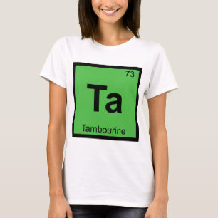 Camiseta Ta - Tabela Periódica da Música de Pandeiro