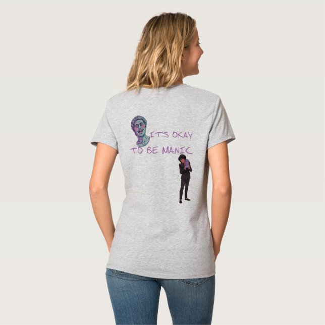 CAMISETA TÁ TUDO BEM SER MANÍACO (Parte Traseira Completa)