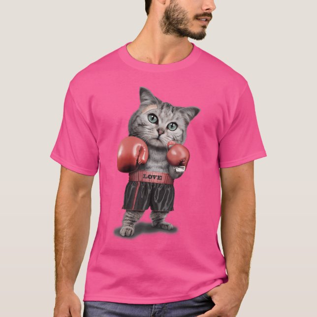 Camiseta Tabby Cat As Boxion Boxer (Frente)