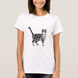 Camiseta Tabby Cat cats bichos de estimação lindos T-Shir