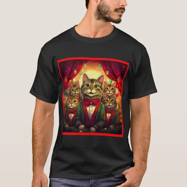 Camiseta Tabby Cat Choir (Frente)