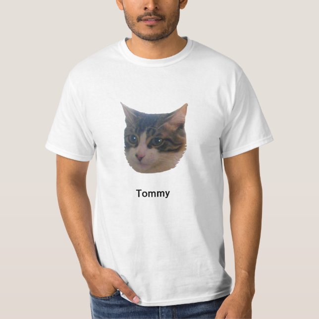 Camiseta Tabby Cat e Calliografia (Frente)