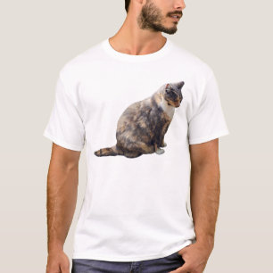 Camiseta Tabby Cat em tons de marrom
