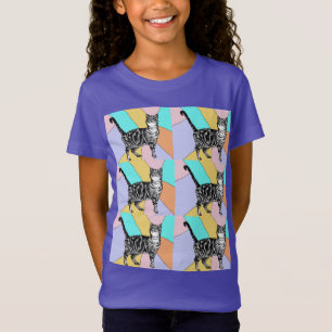 Camiseta Tabby Cat Felinos, putas, putas, T-Shirt