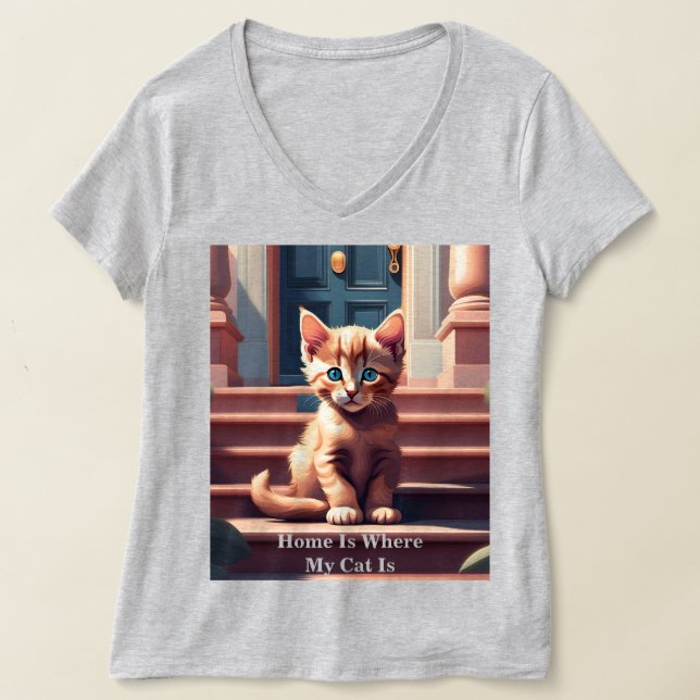 Camiseta Tabby Kitten T-Shirt (Postura )