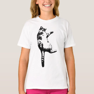 Camiseta Tabby Lateral, Linhas Negrito