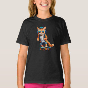 Camiseta Tabby Skateboarder