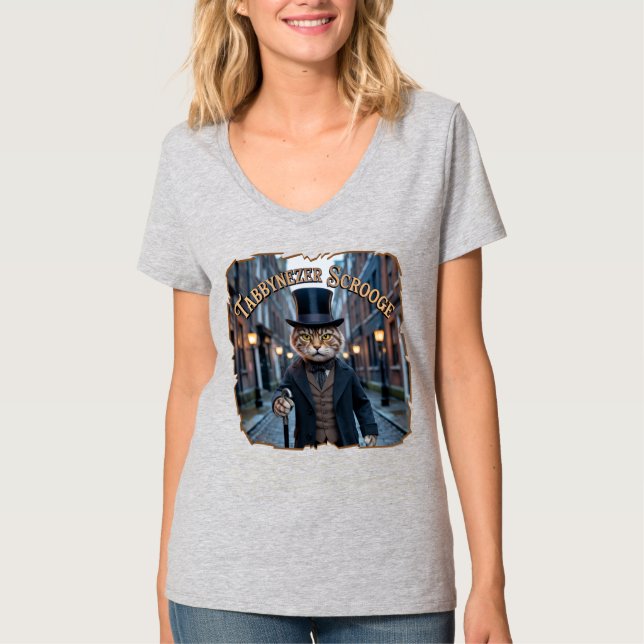 Camiseta Tabbynezer Scrooge Fotográfico – Tabby Scrooge (Frente)