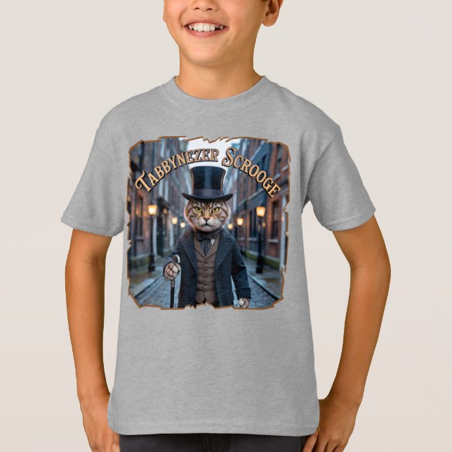 Camiseta Tabbynezer Scrooge Photographic – Tabby Scrooge (Frente)