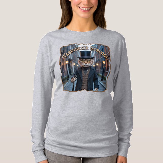Camiseta Tabbynezer Scrooge Photographic – Tabby Scrooge (Frente)