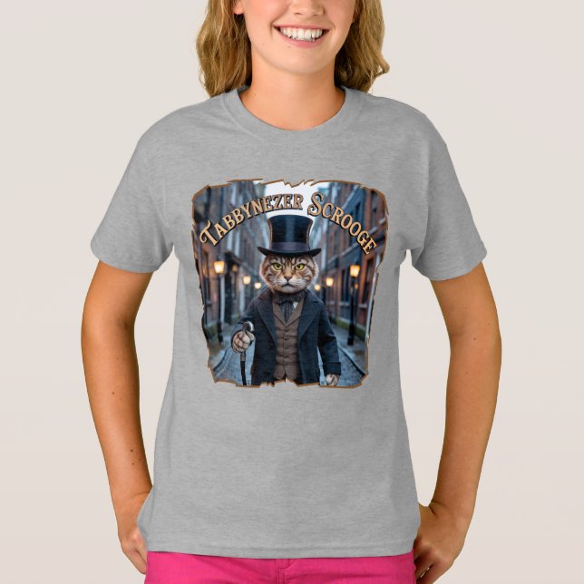 Camiseta Tabbynezer Scrooge Photographic – Tabby Scrooge (Frente)