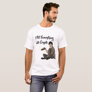 Camiseta Tabela de Caucionário de Moeda Cripto