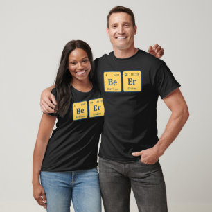 Camiseta Tabela Periódica da Cerveja engraçada Cerveja