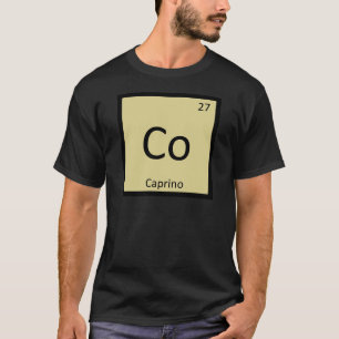 Camiseta Tabela Periódica da Química do Queijo Co - Caprino