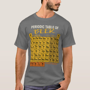 Camiseta Tabela Periódica De Cerveja Estilo Cervejeiro Arte