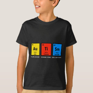 Camiseta Tabela periódica de conscientização do autismo asd