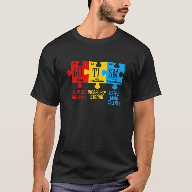 Camiseta Tabela Periódica de Elementos de Conscientização d (Frente)