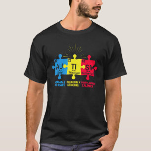 Camiseta Tabela Periódica de Elementos do Autismo Conscient