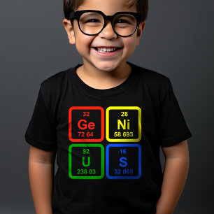 Camiseta Tabela Periódica de Elementos Gênio Ciência