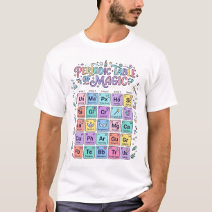 Camiseta Tabela Periódica de Magia do Unicórnio Presente Fo