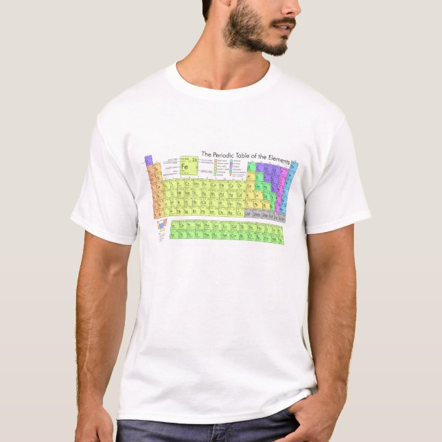 Camiseta Tabela Periódica dos Elementos (Frente)