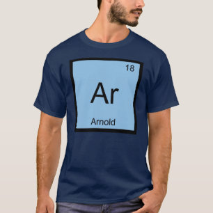 Camiseta Tabela Periódica Elemento Químico Nome Arnold