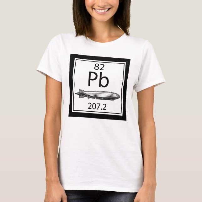 Camiseta Tabela Periódica Led Zeppelin Número Atômico Led (Frente)