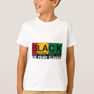 Camiseta Tabela Periódica Preta O Elemento Primo Preto Hist