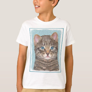 Camiseta Tabelas de cinzas por Pintura de Gato - Arte de Ga
