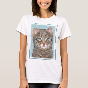 Camiseta Tabelas de Cinzas por Pintura de Gato - Arte de Ga