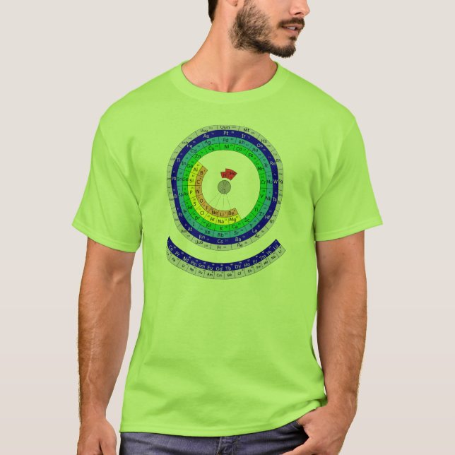 Camiseta Tabla Periódica Circular (Frente)
