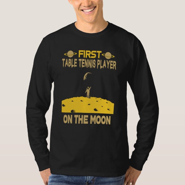 Camiseta Table Tennis On The Moon (Frente)