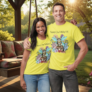 Camiseta Tablet Fairy Cat Mushroom Floral