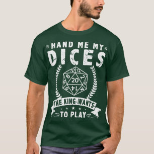 Camiseta Tabletop de Dice D20 RPG Roleplay 1