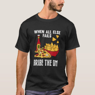 Camiseta Tabletop Gaming Bribe Dm Dungeon Rpg Funny Rol