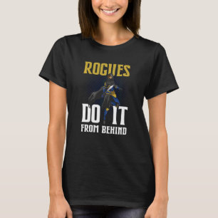 Camiseta Tabletop Gaming Rogue Faça Isso Por Trás Da Função