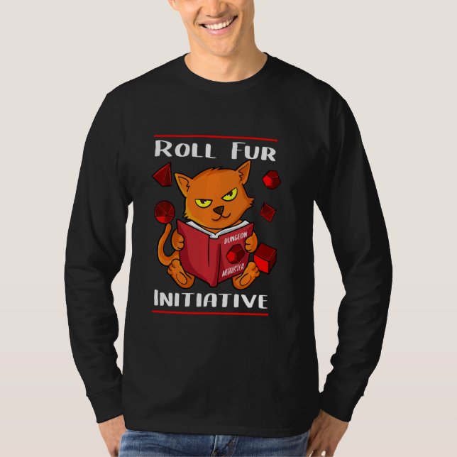 Camiseta Tabletop Gaming Ttrpg Rpg Roll Para Pulmões De Ini (Frente)