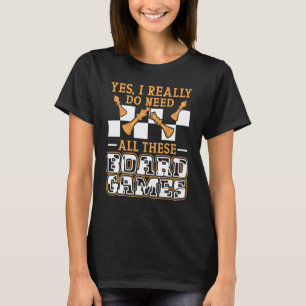 Camiseta Tabletop legal Jogo Família Jogo Noites Chess Boar
