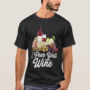 Camiseta Tábua de Charcutaria Foodie Vinho Queijo Combina