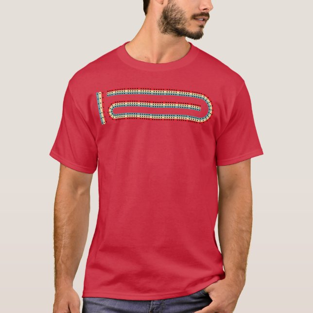 Camiseta Tabuleiro de Cribbage 3rack Família Cribbage (Frente)