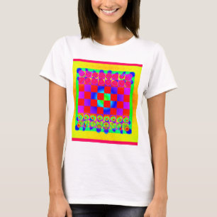 Camiseta Tabuleiro de Xadrez e Peças Psicanédicas