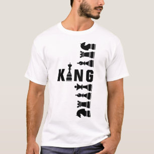 Camiseta Tabuleiro de Xadrez Rei – Design Real Poder Estrat