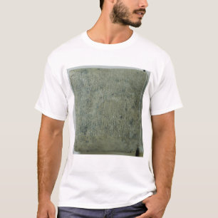 Camiseta Tabuleta com roteiro cuneiform