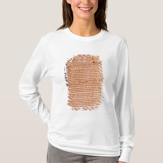 Camiseta Tabuleta que relaciona os sacrifícios do ritual (Frente)