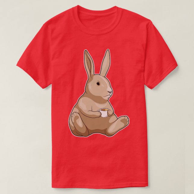 Camiseta Taça Bunny Coffee (Frente do Design)