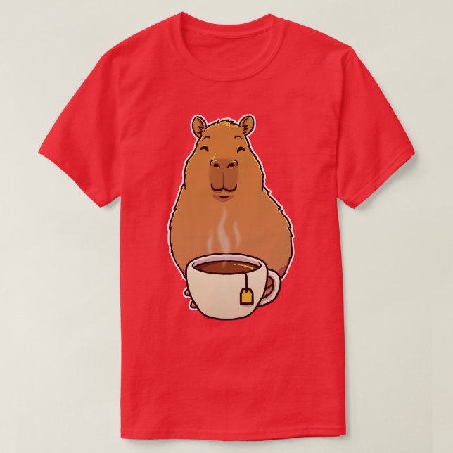 Camiseta Taça Capybara Tea (Frente do Design)