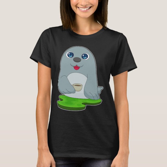 Camiseta Taça de café da Seal (Frente)