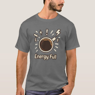 Camiseta Taça de Café de Energia - Engraçado Boost Cafeine