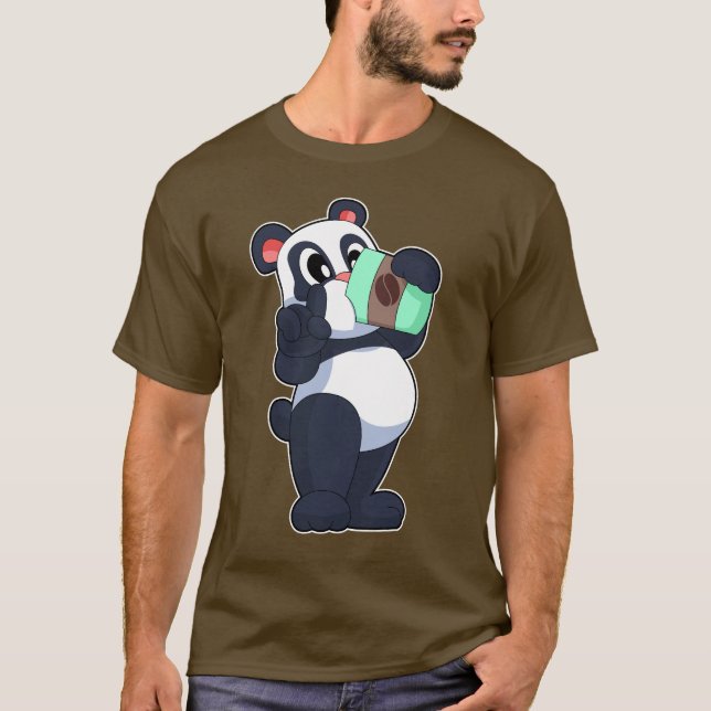 Camiseta Taça de Café Panda (Frente)