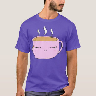 Camiseta Taça de chá branca rosa